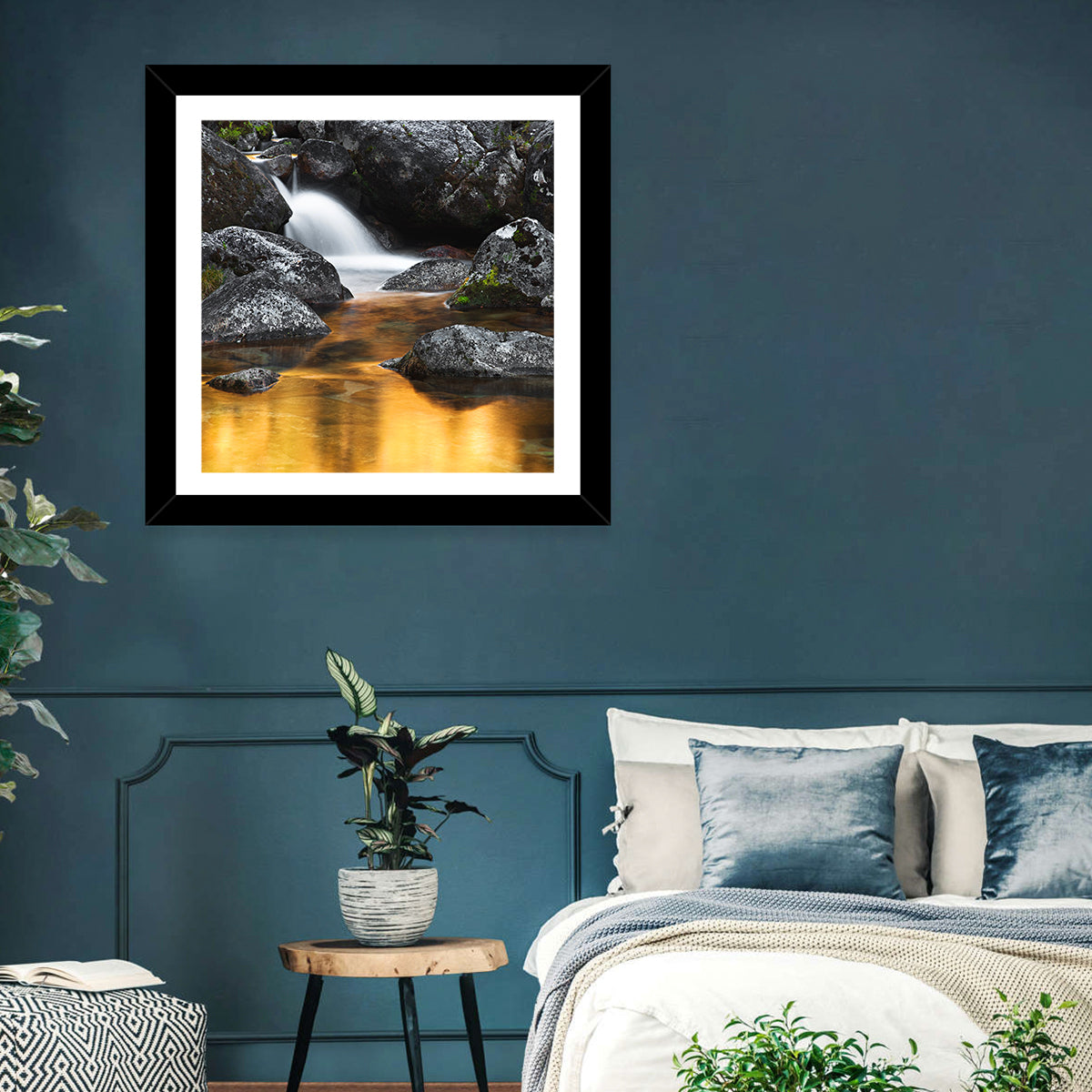 Golden Stream Wall Art