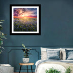 Texas Bluebonnet Sunset Wall Art