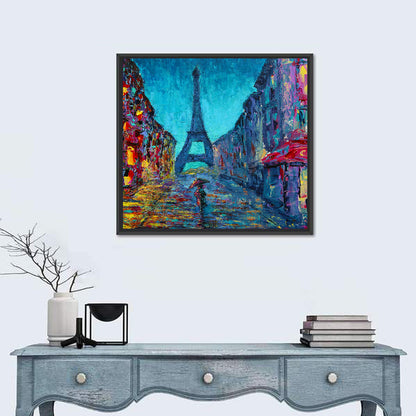 Watercolor Paris Street Wall Art