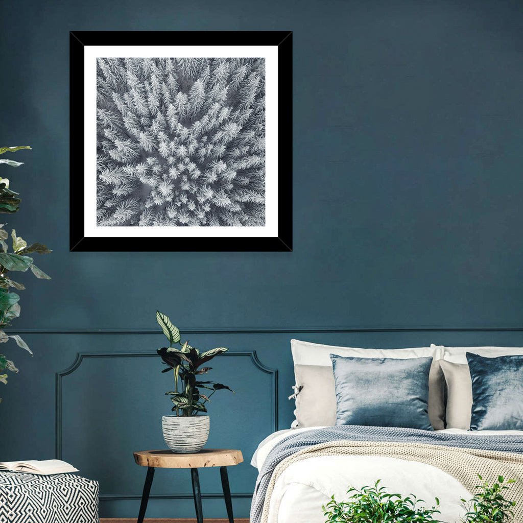 Snow Covered Pine Forest Wall Art