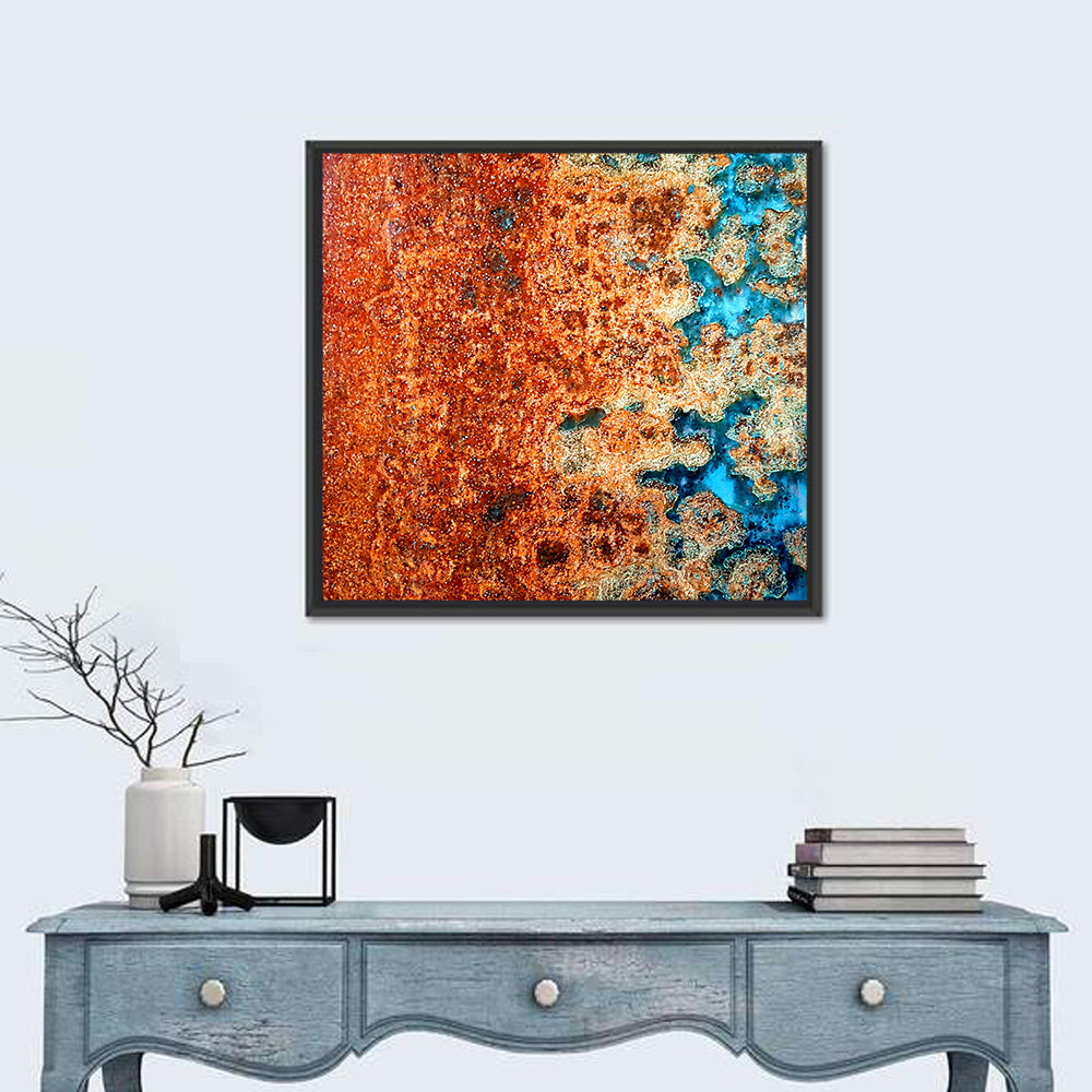 Oxidized Steel Abstract Wall Art
