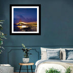 Suramadu Bridge at Dusk Wall Art