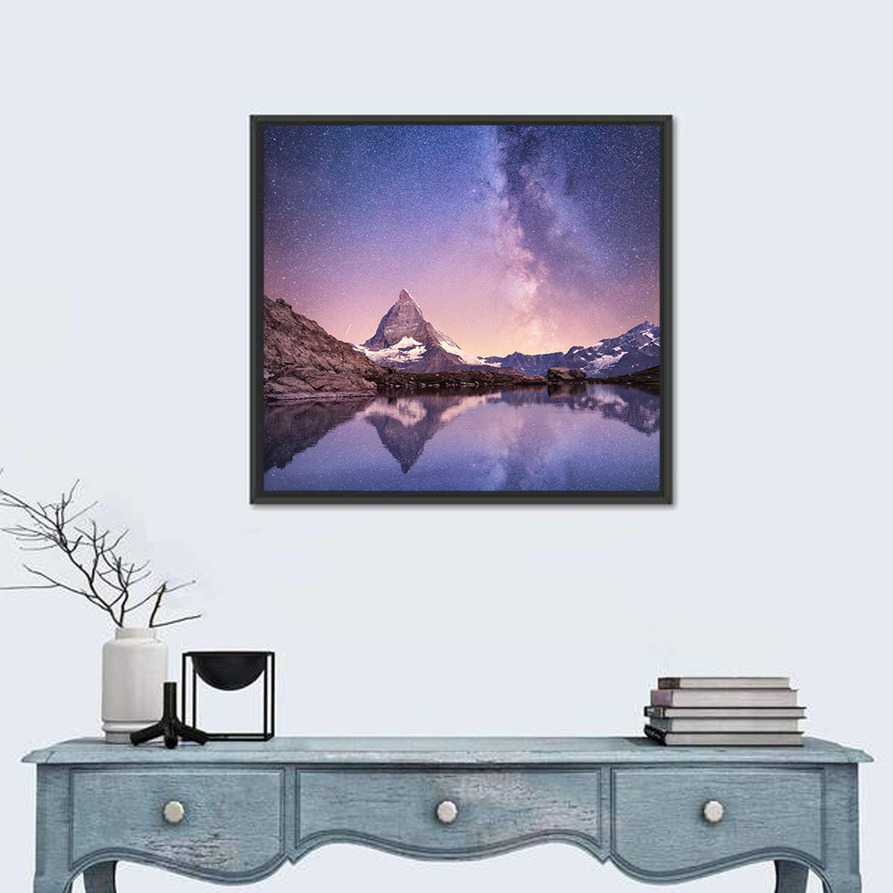 Matterhorn Starry Reflection Wall Art