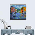 Port Grimaud Canal Scene Wall Art