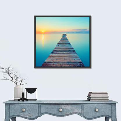 Lake Footbridge Wall Art