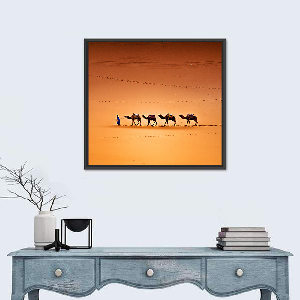 Sahara Camel Caravan Wall Art