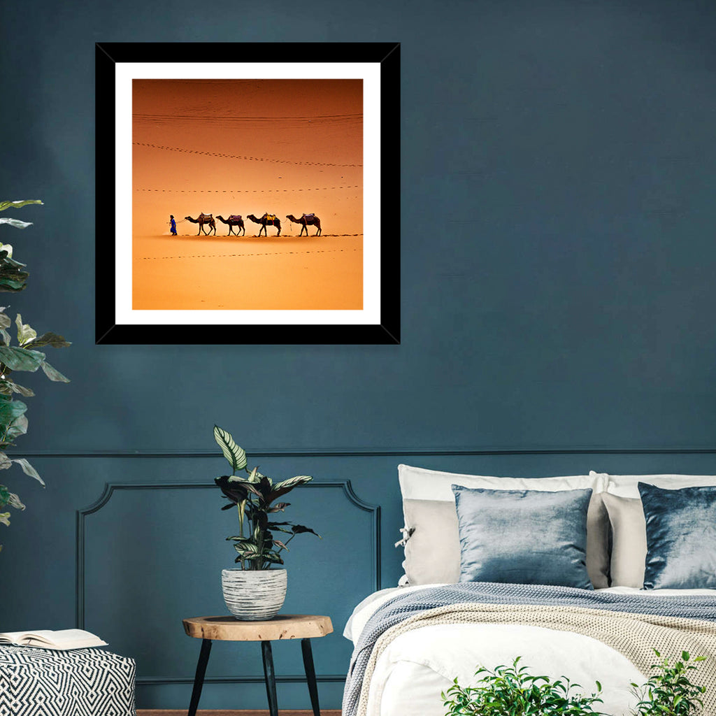 Sahara Camel Caravan Wall Art