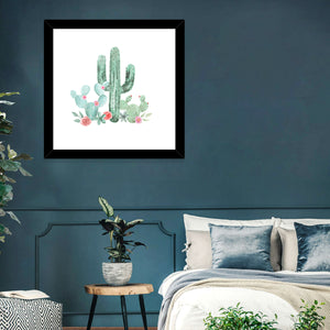 Watercolor Cactus Wall Art