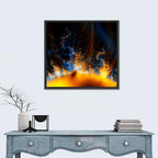 Solar Flare Fractal Flame Wall Art