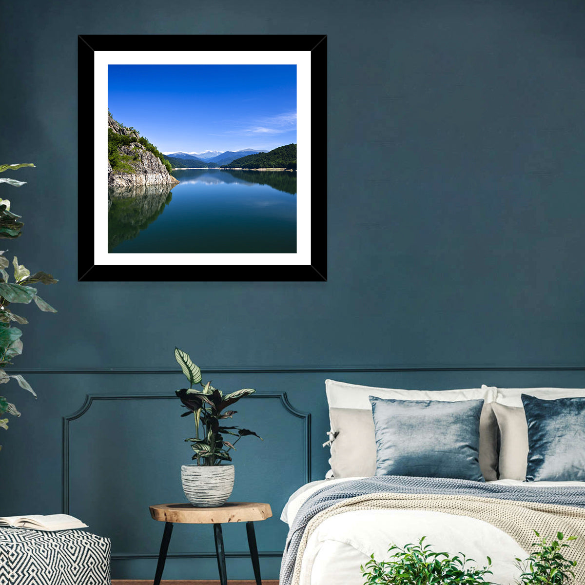 Calm Mountains Lake Wall Art