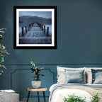 Long Lake Pier at Dusk Wall Art
