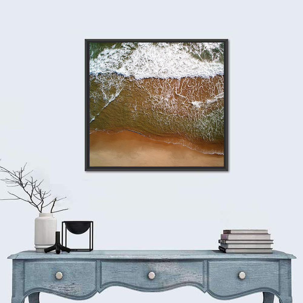 Misquamicut Beach Aerial View Wall Art