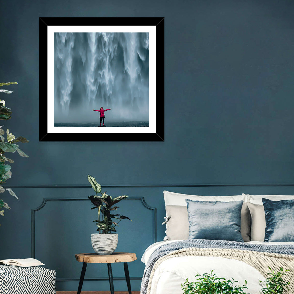 Majestic Skogafoss Waterfall Wall Art