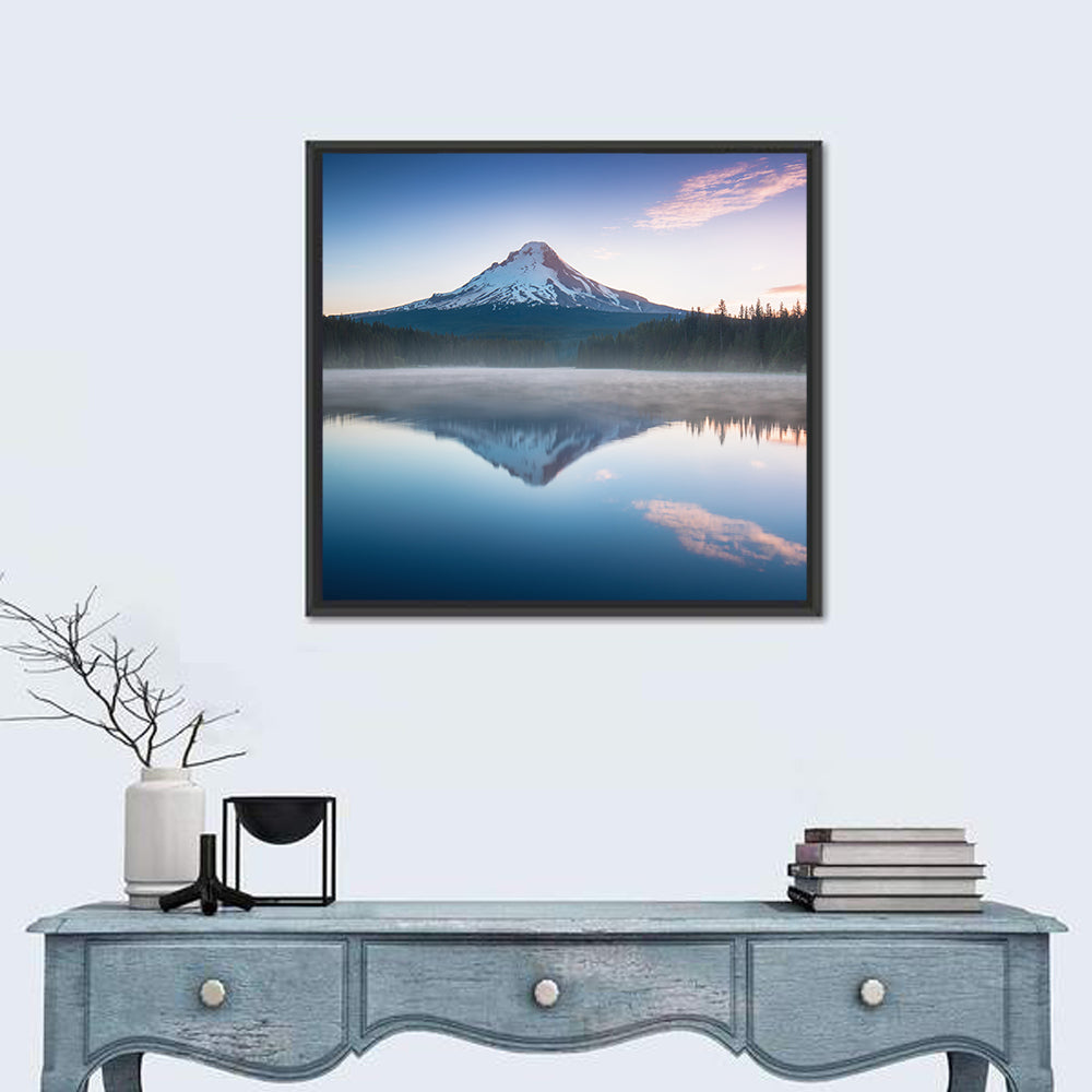 Mount Hood Reflection at Trillium Lake Wall Art