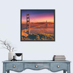 Golden Gate Bridge at Sunset Wall Art
