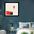 Hanging from a Lightbulb Wall Art