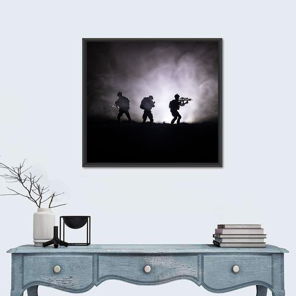 Military Soldiers in War Wall Art