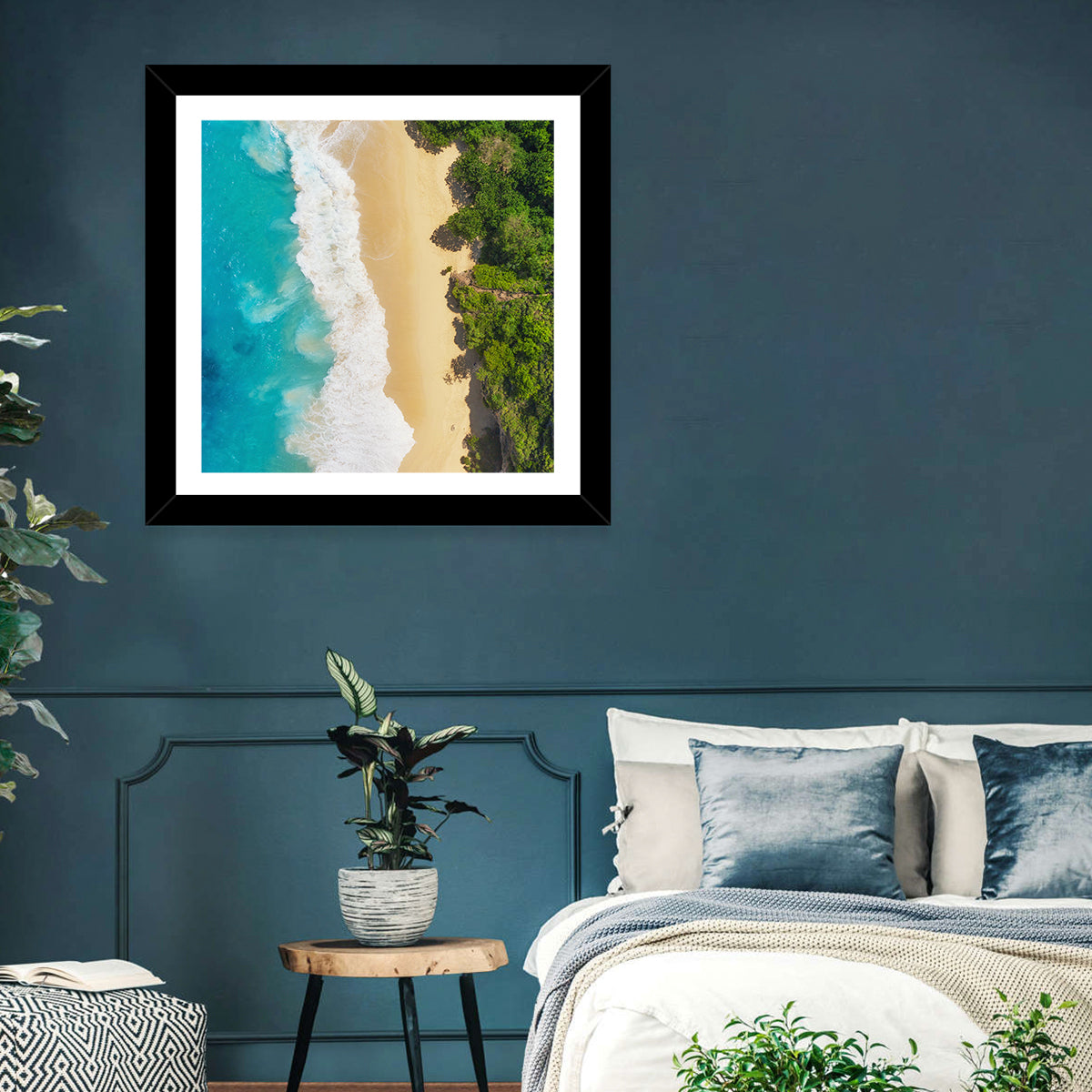 Aerial Turquoise Beach View Wall Art