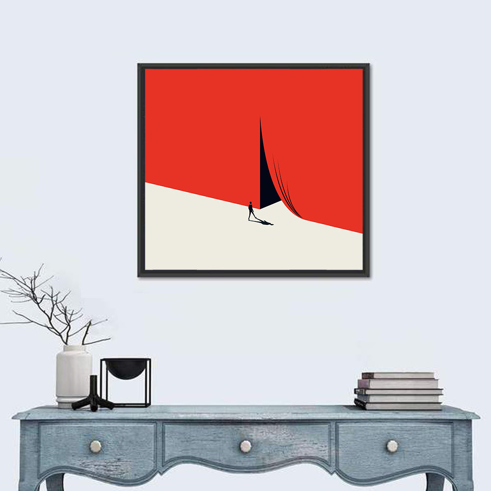 Threshold of Opportunity Wall Art in a room, square