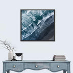 Volcanic Surf on Black Sand Wall Art