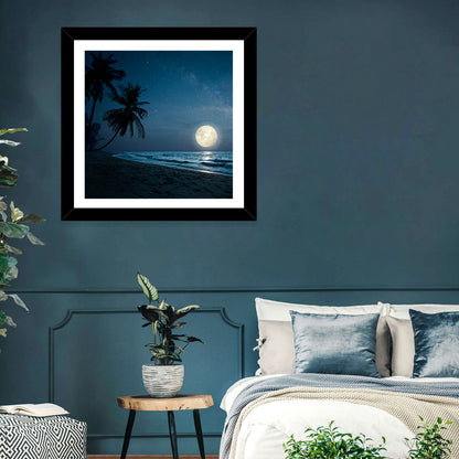 Palm Beach Moonset Wall Art