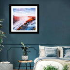 Golden Hour Selfoss Falls Rainbow Wall Art