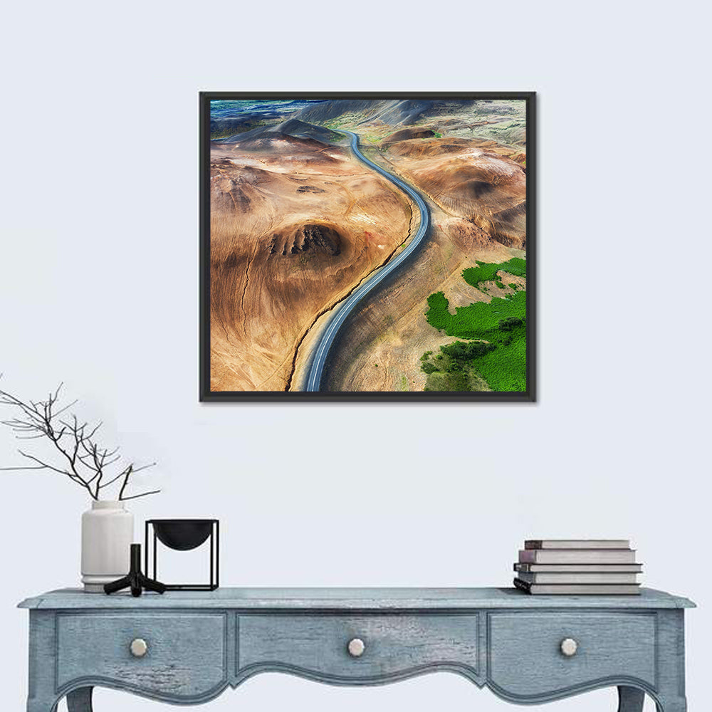 Winding Road in Geysers Valley Wall Art
