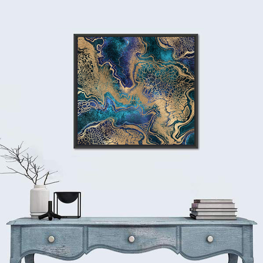 Gilded Geode Abstract Wall Art