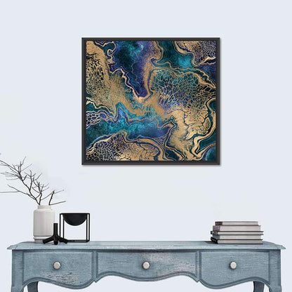 Gold Marble Abstract Wall Art