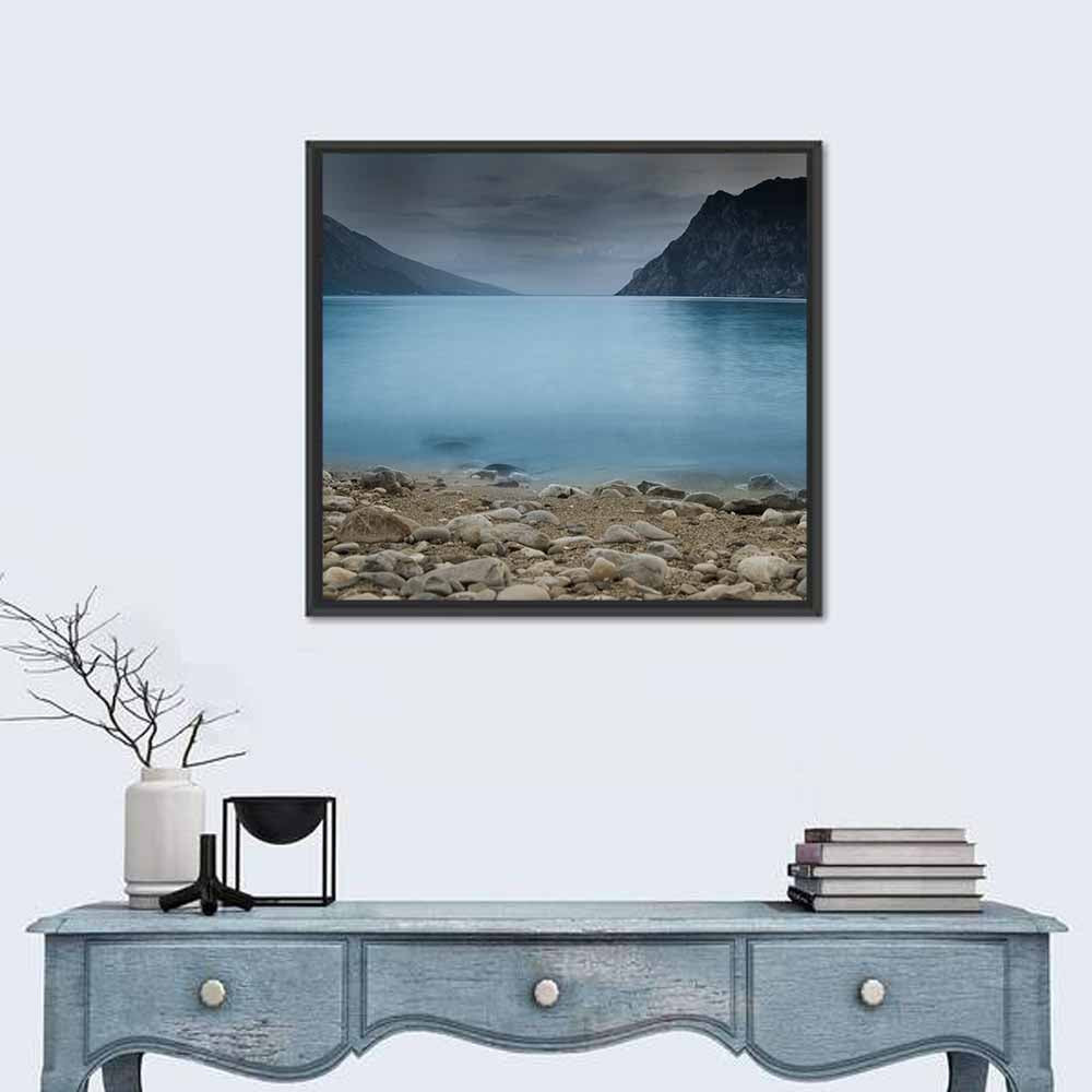 Lake Garda Pebble Shoreline Wall Art