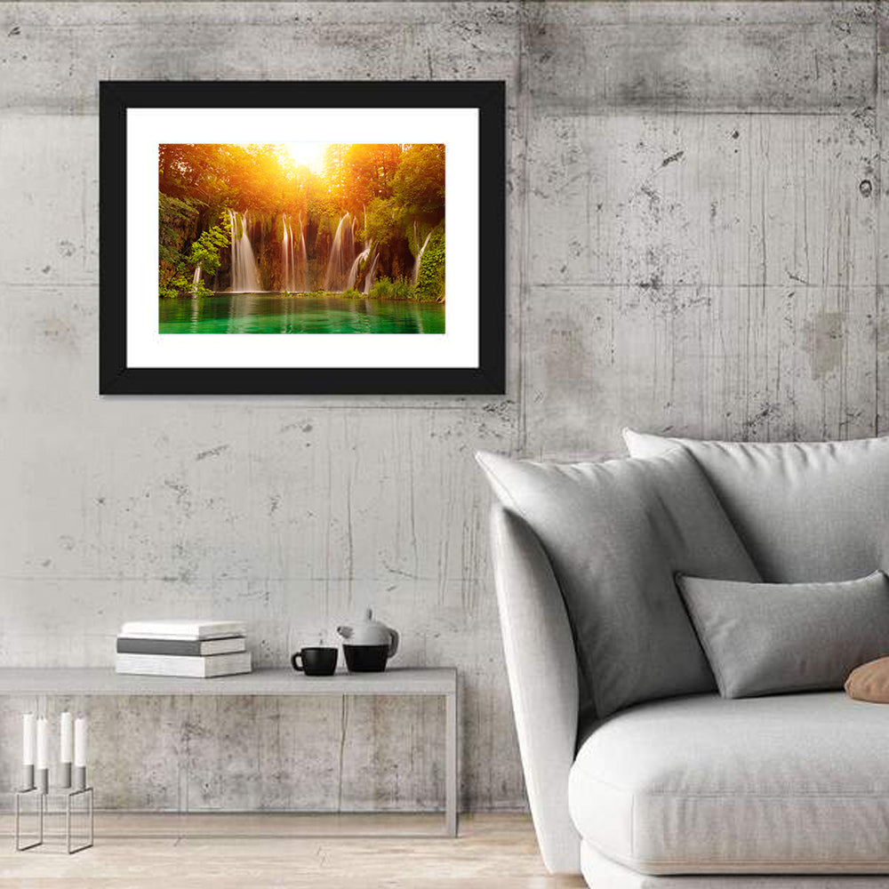 Plitvice Lakes Waterfalls Wall Art