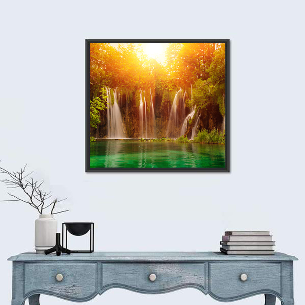 Plitvice Waterfall Wall Art