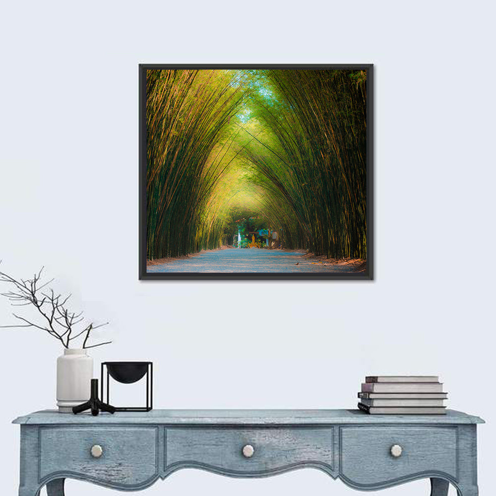 Arched Bamboo Tunnel Wall Art