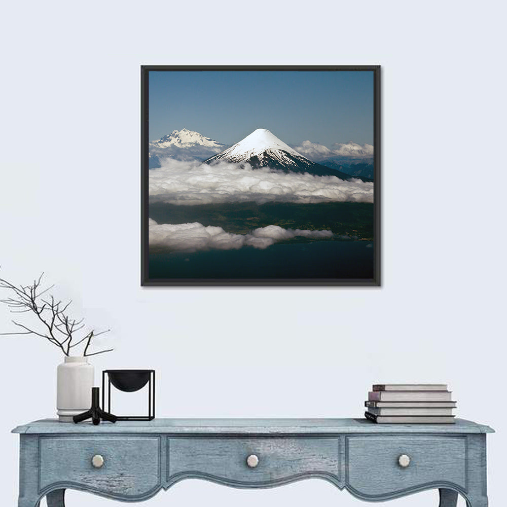 Osorno Volcano, Puerto Varas Wall Art in a room, square