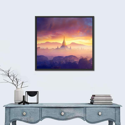 Buddhist Stupas Wall Art