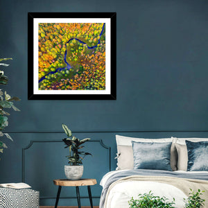 Autumn Forest River Wall Art