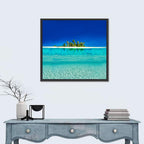 Tranquil Split-level Tropical Island Seascape Wall Art