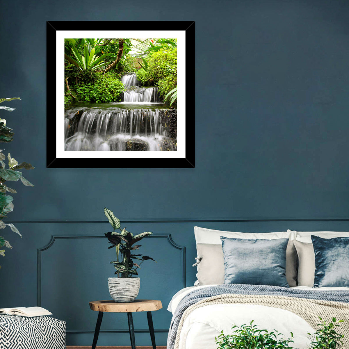 Rain Forest Waterfall Wall Art