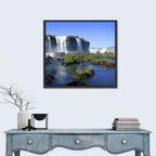 Iguazu Falls Mossy Rocks Wall Art