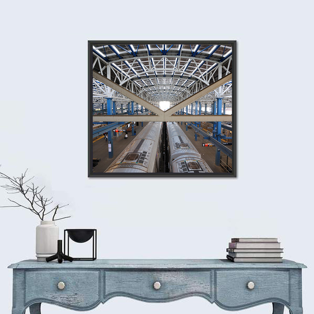 Stillwell Avenue Station Platform Perspective Wall Art
