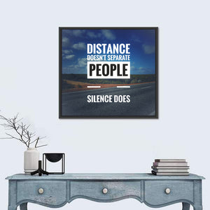 Silence Separate People Wall Art