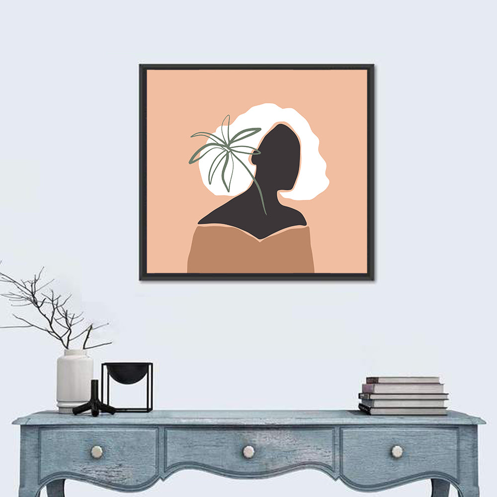 Modern Woman Silhouette Wall Art