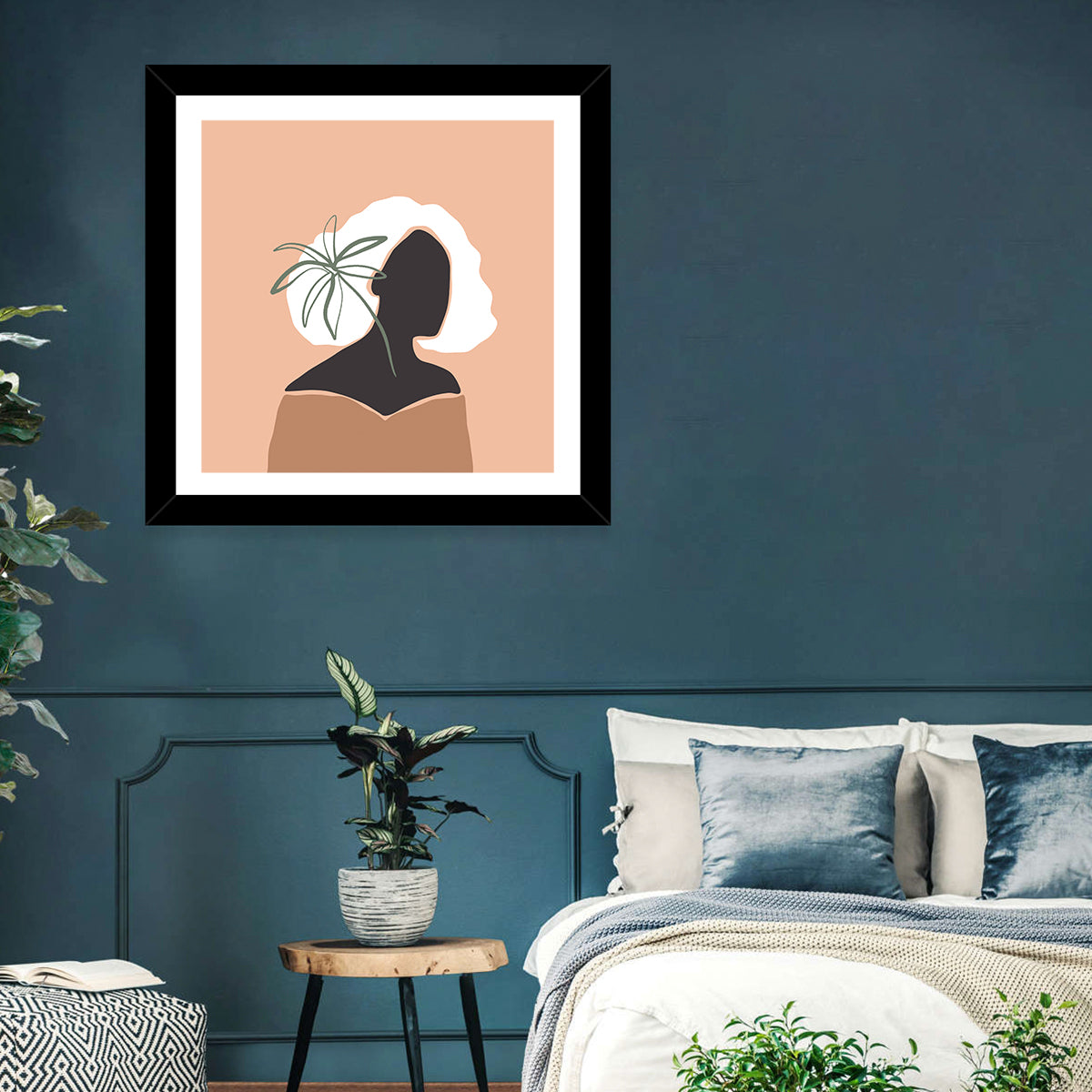 Modern Woman Silhouette Wall Art