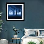 Midnight Blue Forest Wall Art