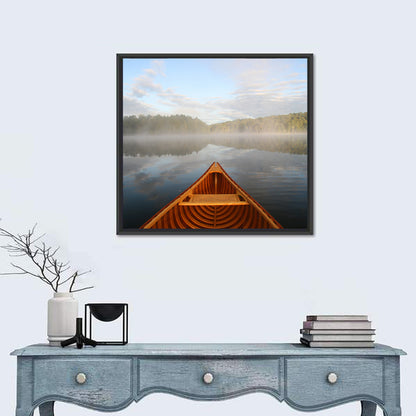 Canoe in Lake Ontario Wall Art