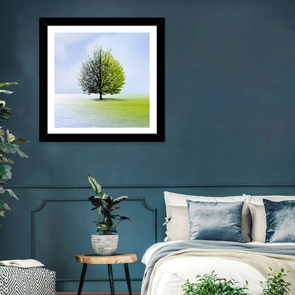 Winter To Spring Season Wall Art
