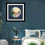 Golden Garden Circle Wall Art