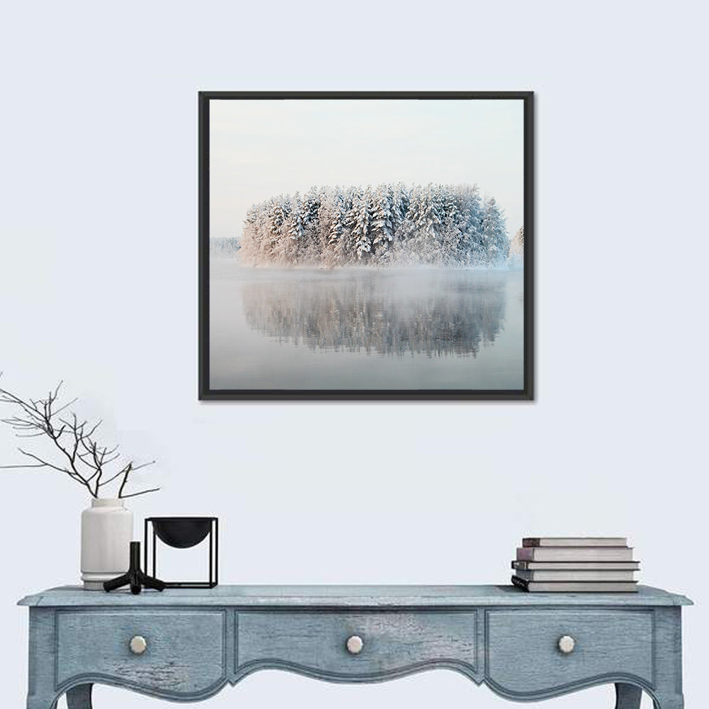 Misty Karelia Lake Wall Art