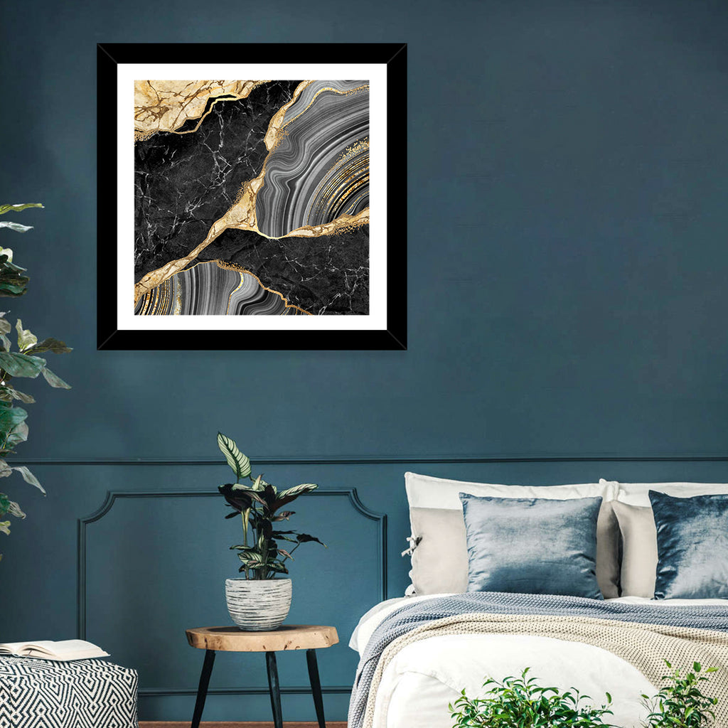 Gold River Abstract Wall Art