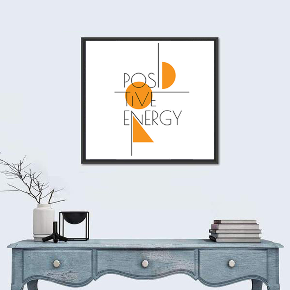 Positive Energy Typography Wall Art